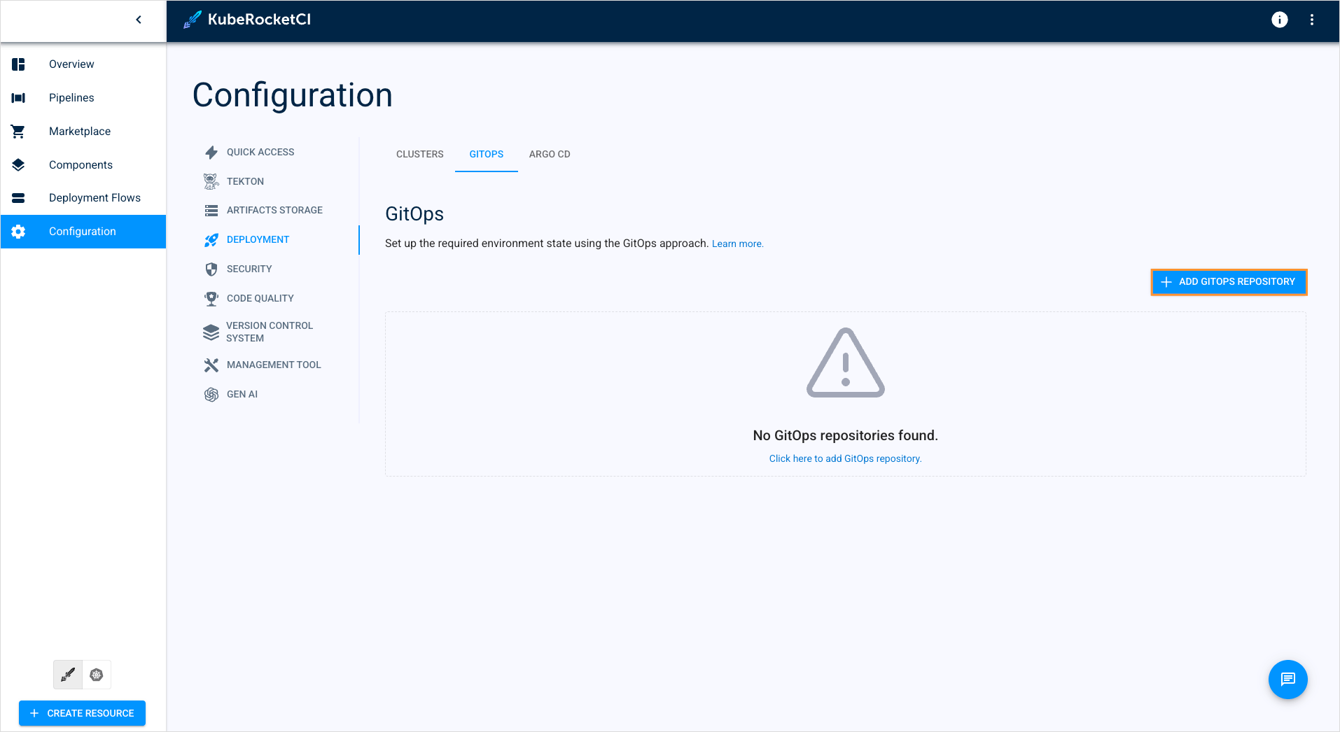 Onboard GitOps repository Onboard gitops repository