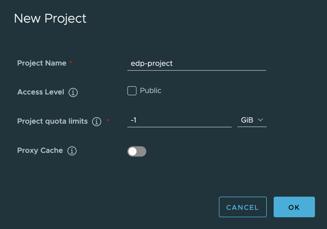 New Project menu New Project